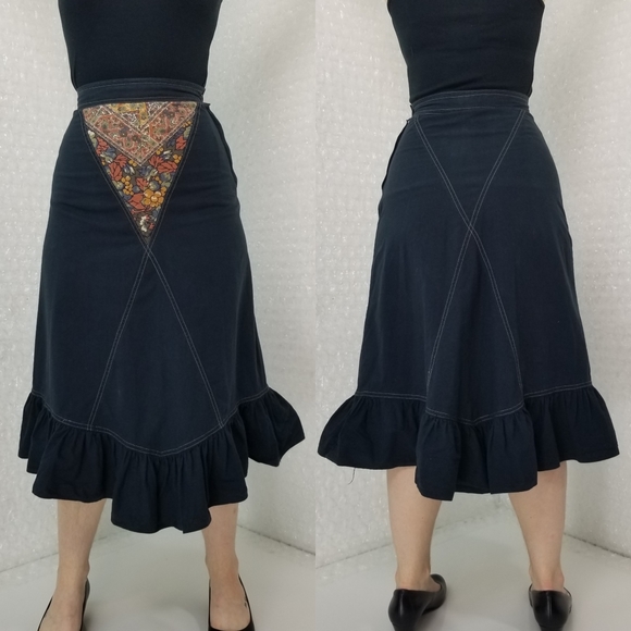 1970s Young Edwardian hippie vest & skirt - Picture 10 of 16